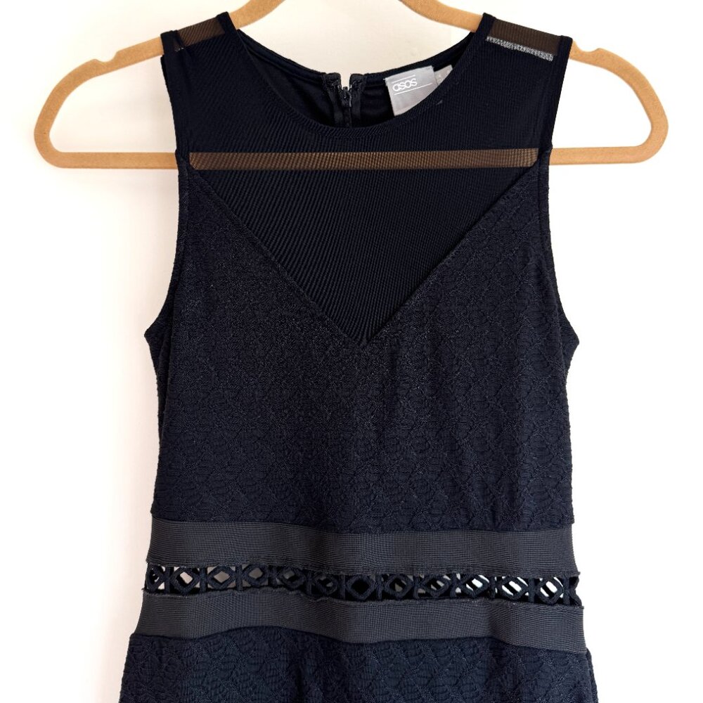 ASOS Textured Mesh Bodycon Dress - Picture 2 of 12